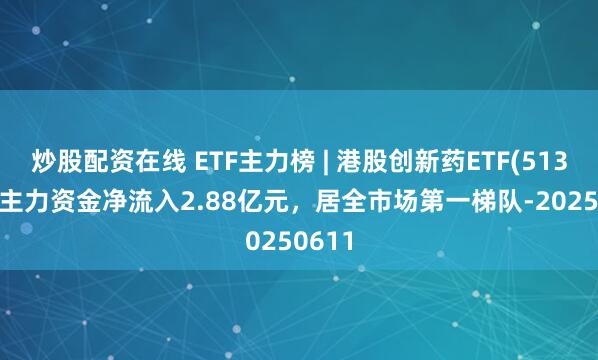 炒股配资在线 ETF主力榜 | 港股创新药ETF(513120)主力资金净流入2.88亿元，居全市场第一梯队-20250611